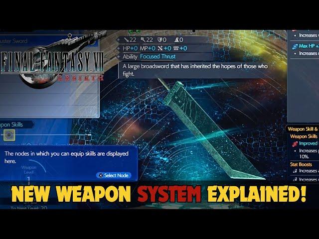 FF7 Rebirth: *NEW* Weapon Upgrade System Explained! (How To Upgrade Weapons)