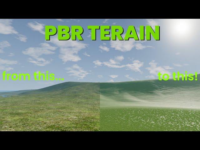 How to create PBR Terrain Materials | BeamNG.drive Mapping Tutorial