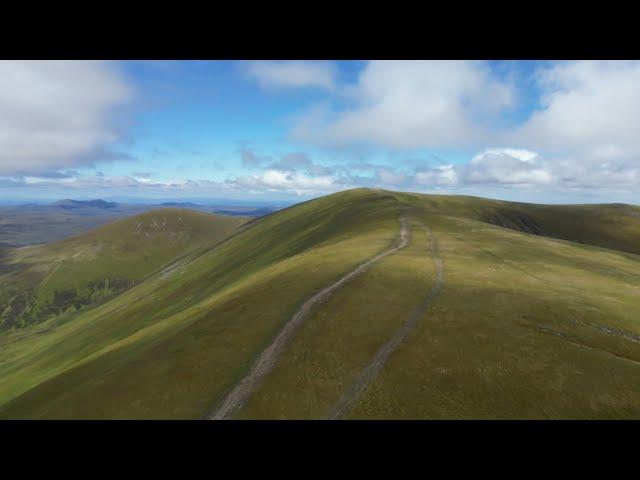 Hiking up the Ben Wyvis footpath