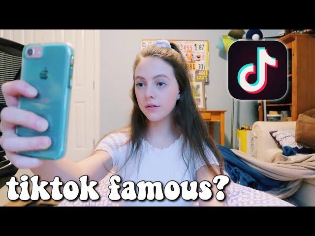 trying to become tiktok famous in a week