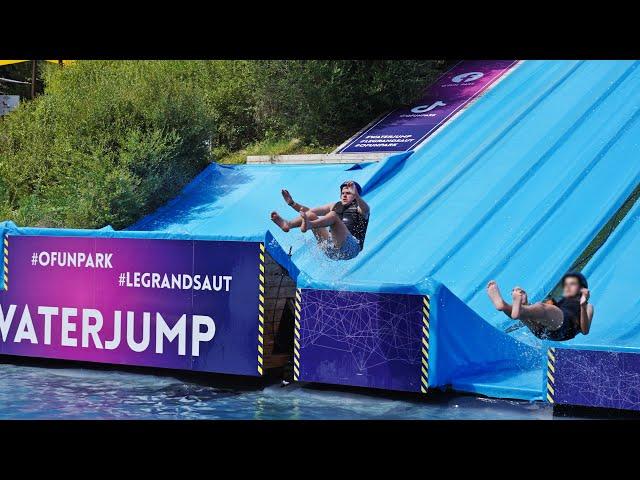 Water Jump - Terrifying RAMP Water Slides at O'Fun Park Vendée