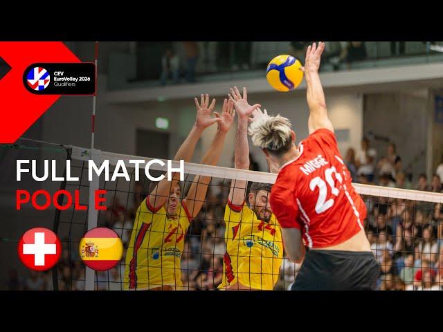 Full Match | Switzerland vs. Spain - CEV EuroVolley 2026 | Qualification Phase M | Pool E