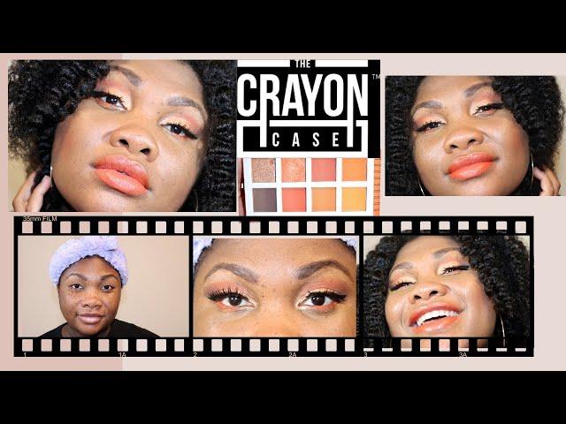 CRAYON CASE NOTEPAD EYESHADOW PALETTE ORANGE EDITION DEMO | BEGINNER FRIENDLY MAKEUP TUTORIAL