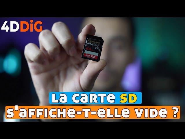 Comment réparer une carte SD pleine mais vide - Réparation de la carte SD ？