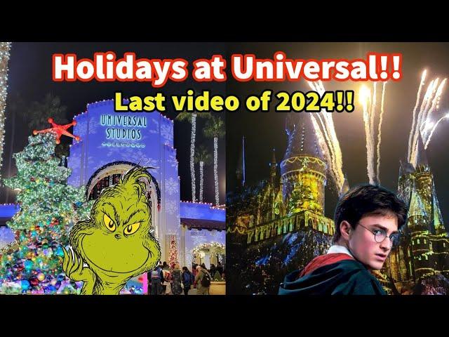 Holidays at Universal Studios Hollywood Vlog and my last video of 2024!!