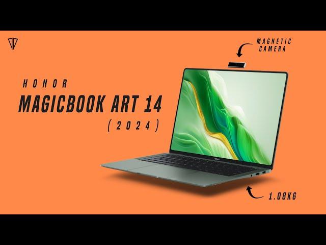 Honor MagicBook Art 14 (2024) - 14.6"/OLED/120Hz/AI/Magnetic Camera/Intel Ultra 7,5/1Kg/3D Audio!