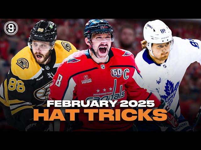 Every NHL HAT TRICK from February 2025 | 2024-25 NHL Highlights