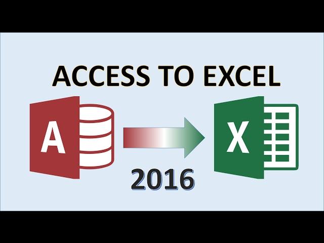 Access to Excel - How to Export Table Data from Access 2016 then Apply Formatting With Tables in MS