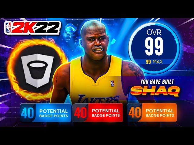 BEST CENTER BUILD IN NBA 2K22 NEXT GEN - SHAQ INSIDE CENTER BUILD DEFENSIVE MINDED BIG ABLE TO MASH