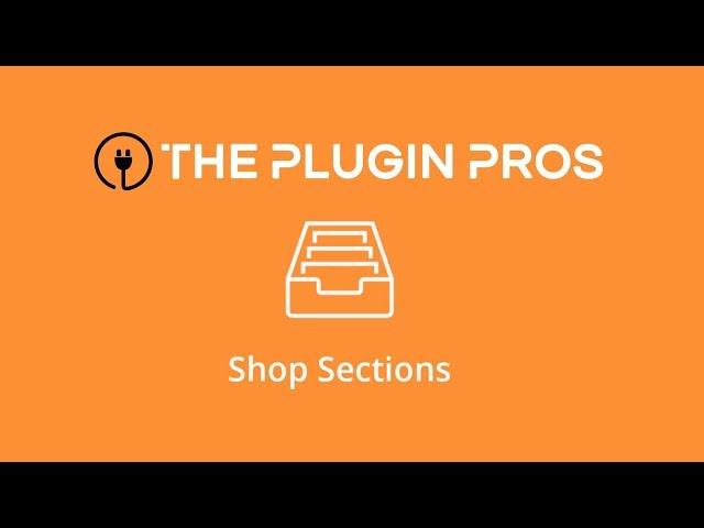 The Plugin Pros - Shop Sections for WC Vendors