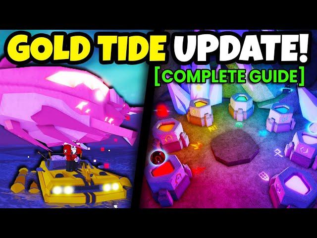 FULL GUIDE To COMPLETE GOLD TIDES UPDATE In FISCH Roblox!