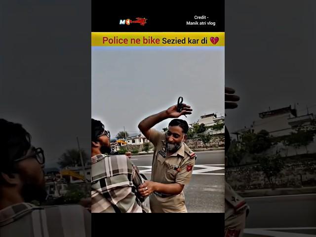 @ManikAtri POLICE  vs BIKER  |BIKED SIZED #police #shorts #bike #rider #vlog #youtubeshorts #ktm