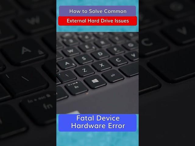 How to solve the fatal device hardware error? #wondershare #harddrive #recoverit #hardware