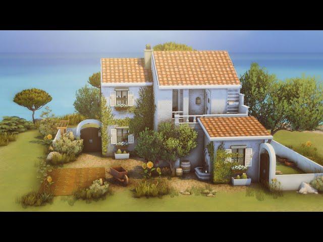 House by the Sea | The Sims 4 | Speedbuild with Ambience Sounds