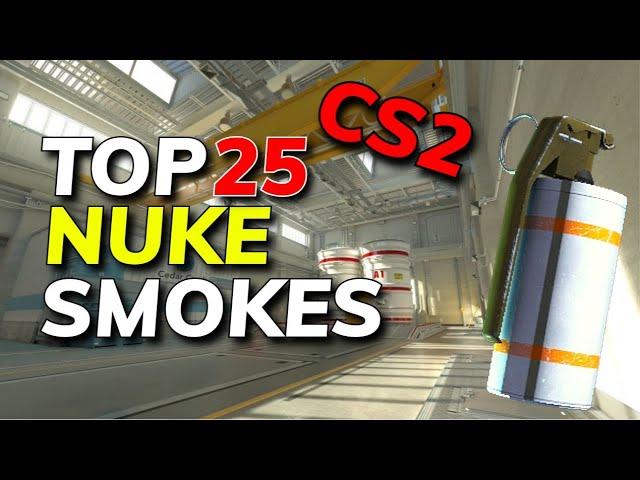 Top 25 Essential Nuke Smokes CS2