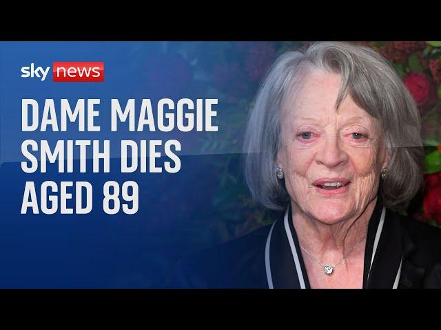 BREAKING: Dame Maggie Smith, known for her roles in Harry Potter and Downton Abbey, has died