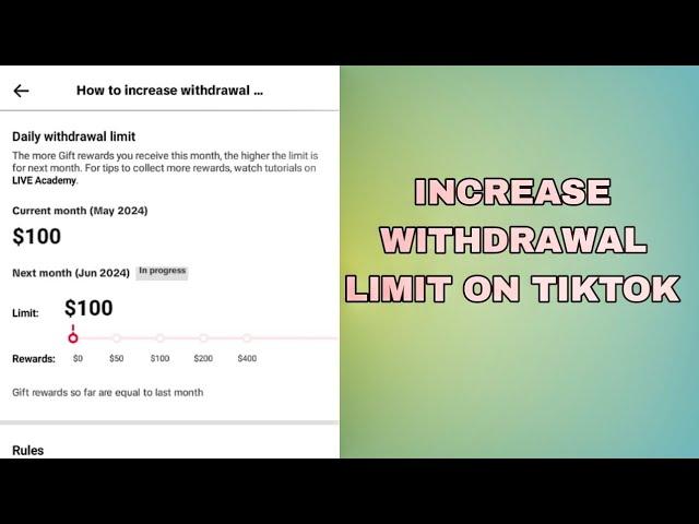 Withdrawal limit updated.You can withdraw up to $100