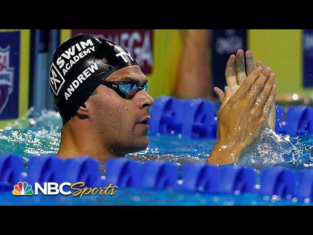 Michael Andrew sets AMERICAN RECORD in 100m breaststroke at Olympic trials | NBC Sports