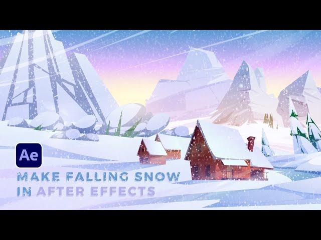 Create Animated Snow Effects in Seconds | After Effects Tutorial