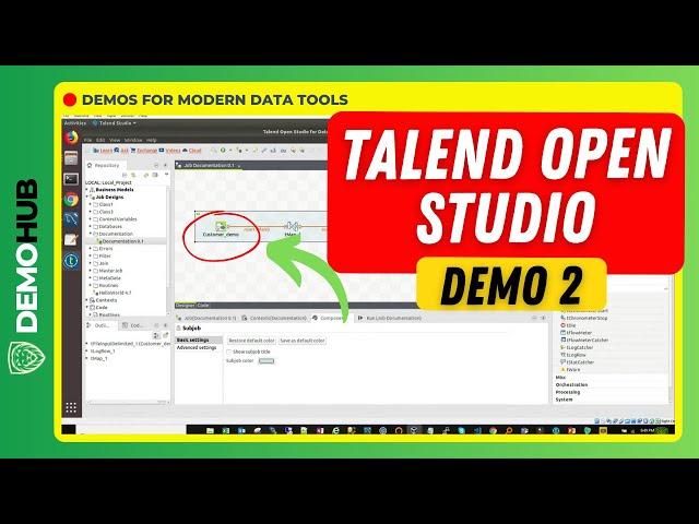 Talend Tutorial // 1.2 Meta data and Data Sources with Talend Open Studio (ETL) | www.demohub.dev