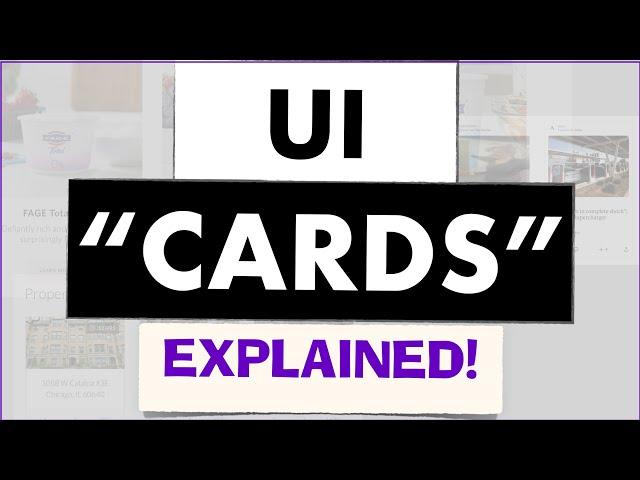 UI Card Design | Card Anatomy Explained