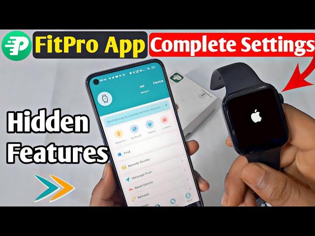 FitPro App Complete Setting | FitPro Watch Connect to Android | i7 Pro Max Smartwatch all features