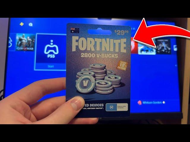 How to REDEEM Fortnite V-BUCKS CODE on CONSOLE PS4, PS5 & XBOX! (EASY METHOD)