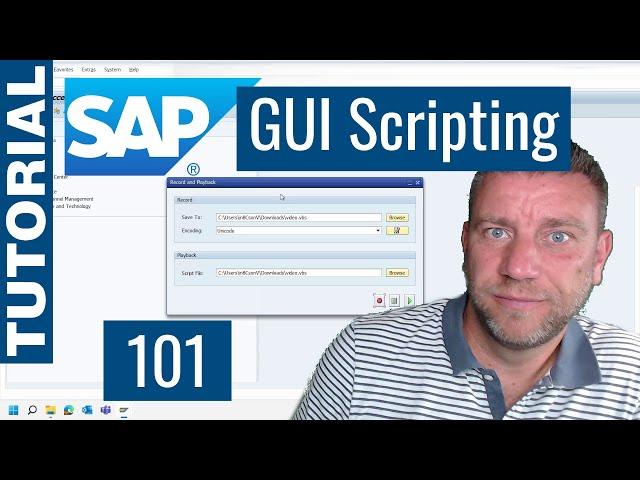 SAP GUI Scripting - Introduction and Basics - Start to automate your SAP work