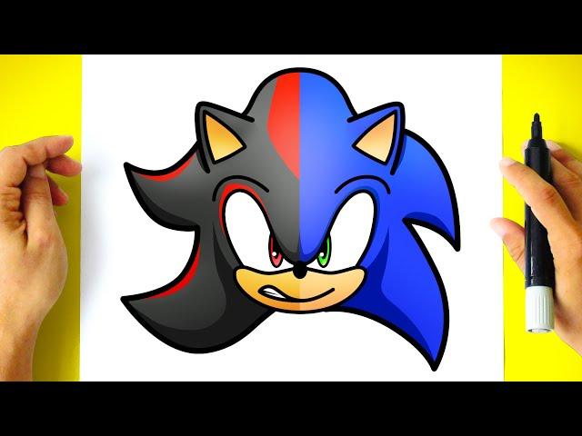 Como DESENHAR SONIC e SHADOW - Como DIBUJAR a SONIC y SHADOW - How to DRAW SONIC and SHADOW