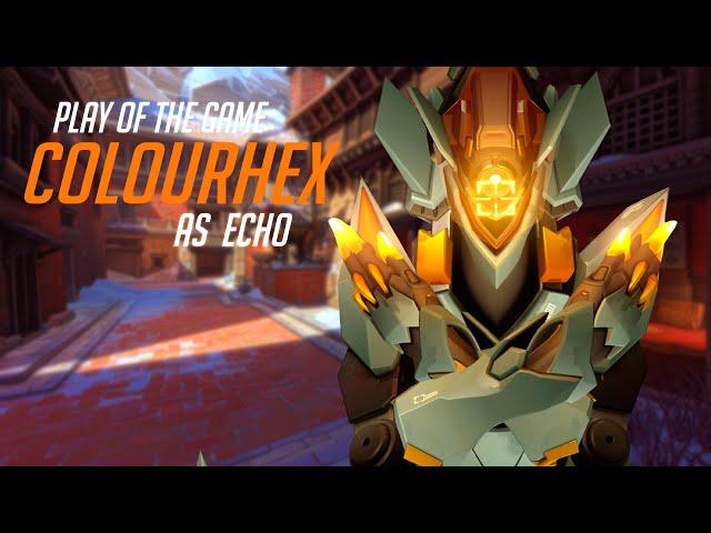 WHAT TOP 500 ECHO LOOKS LIKE - COLOURHEX! POTG! [ OVERWATCH 2 SEASON 3 TOP 500 ]