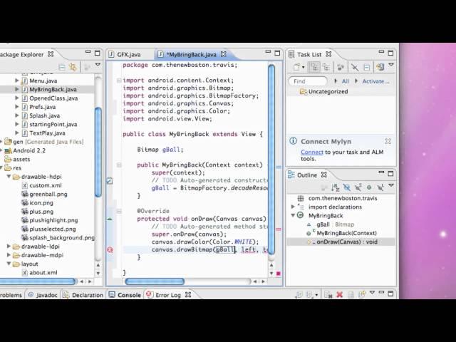 Android Application Development Tutorial - 64 - Drawing Bitmaps to Canvas View