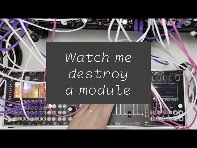 Faders are the most playable interface for a modular synth