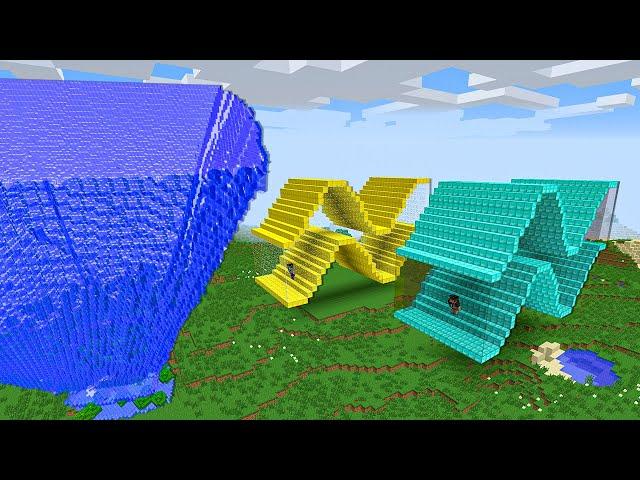 ДОМ НУБА В ЗОЛОТОЙ ВОЛНЕ ПРОТИВ ЦУНАМИ В МАЙНКРАФТ ! ПРО ПОСТРОИЛ ДОМ В ВОЛНЕ MINECRAFT МУЛЬТИК