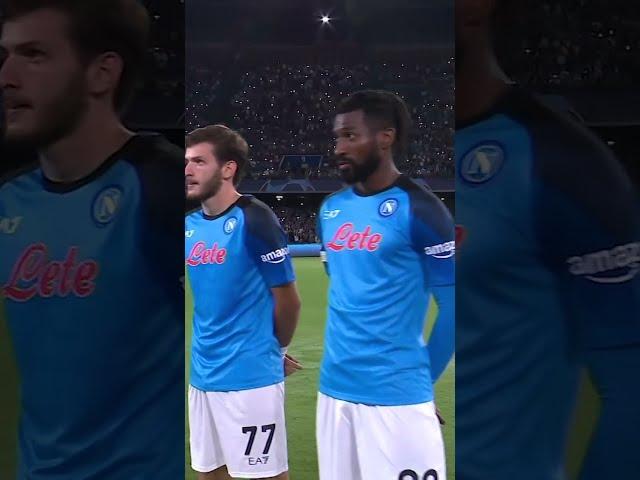 #UCL ANTHEM AT NAPOLI 