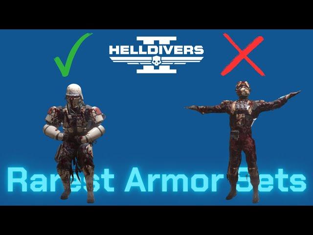 Helldivers 2 Rarest Armor Sets (Stats And Passives)