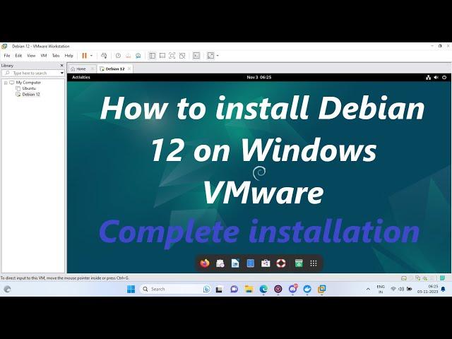 How to install Debian 12 in VMware