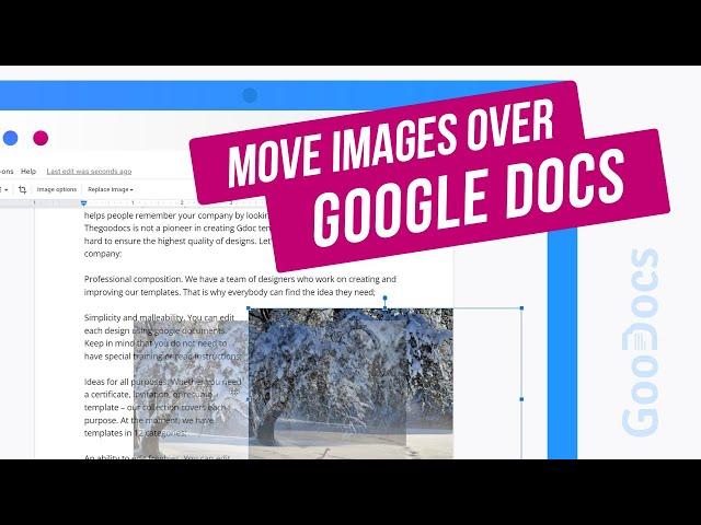 How To Move Images In Google Docs | Move Pictures in Google Docs