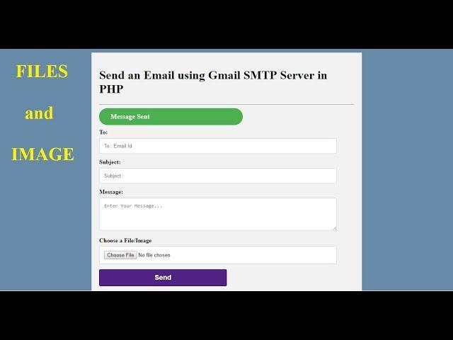 How to Send Email with Attachment in PHP  (File and Image) - Part - 3