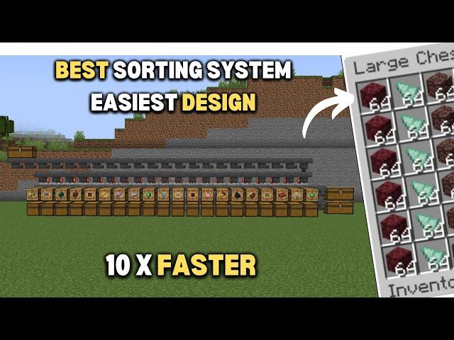 Minecraft EASY Automatic Sorting System - Auto sorter 1.21