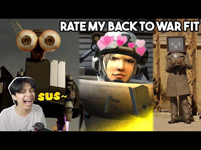 React MEME Skibidi Toilet rate my back to war fit - FIX INI EPISODE PALING SUS~