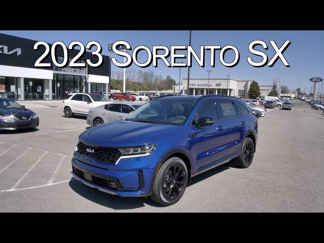 New Sapphire Blue 2023 Kia Sorento SX at Parkside Kia