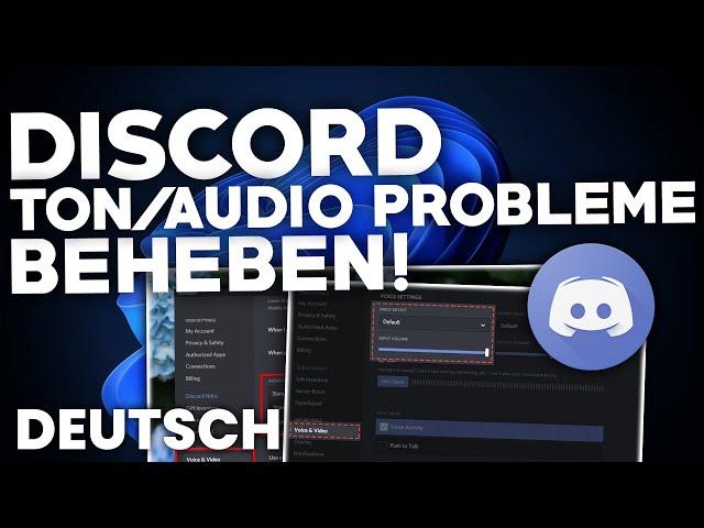 Discord: TON/AUDIO Probleme BEHEBEN! | Problemlösung | Deutsch | 2022