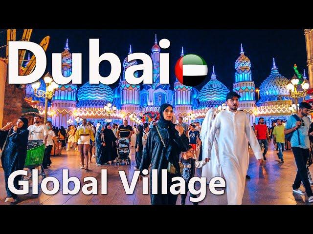 Dubai Global Village Full Tour Beautiful Walk 4K 