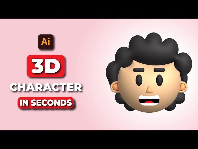 How To Make 3d Character In Second｜ Illustrator Tutorial 2022