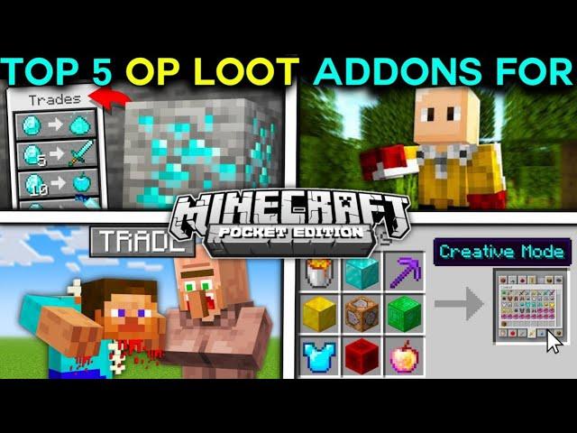 Top 5 Op Loot Mod For Minecraft Pocket Edition (1.19+) | BEST Minecraft MODS