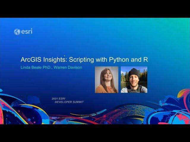 ArcGIS Insights: Scripting with Python and R