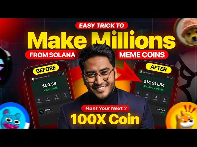 Find the Next 100x Gem On Dex Screener | Made Millions With Solana Memecoins