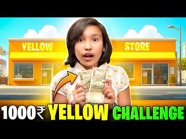 Shopping Only Yellow Items Challenge  Rs 1000 Budget | LearnWithPari