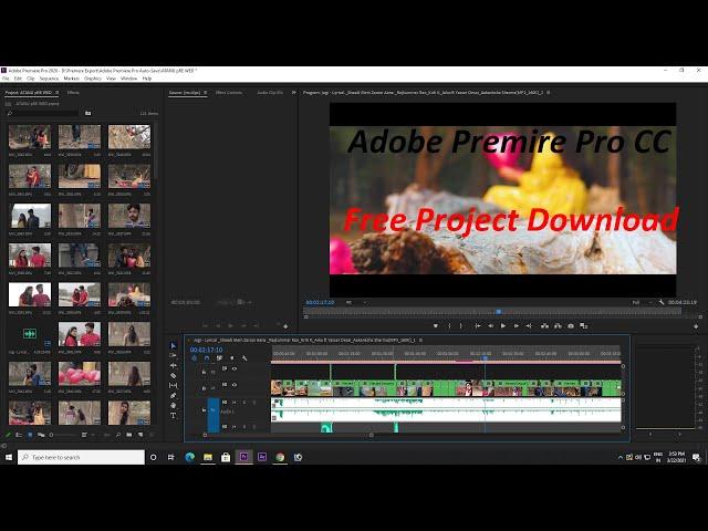 premiere pro free project download || premiere pro wedding project free download On Jogi Song