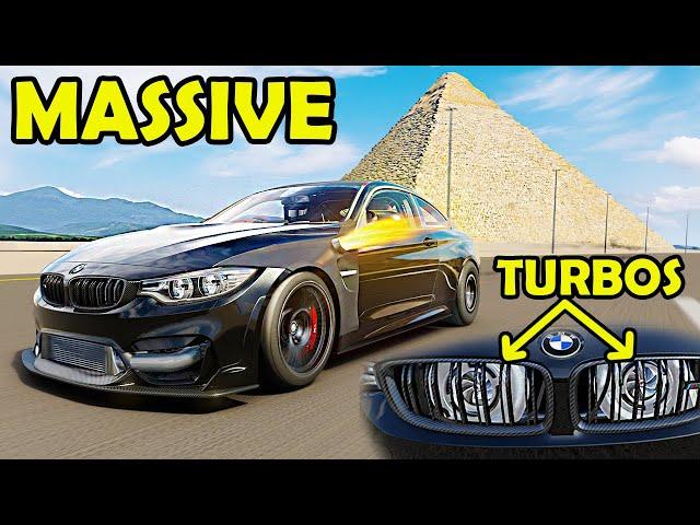 The Most RIDICULOUS BMW M4 Build Ever - MASSIVE Twin Turbo's at 100PSI - Assetto Corsa Driving Mod